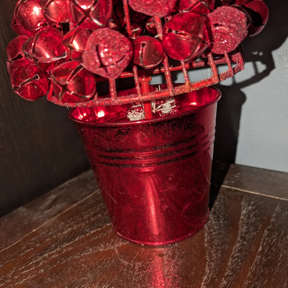 Target Red Holiday Jingle Bell Table Top Tree Decor